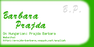 barbara prajda business card